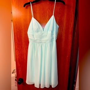 Mint Short Bridesmaid Dress